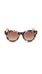 Fendi Women's Havana Spotted Sunglasses