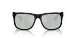 Ray-Ban Justin Polarized Sunglasses, Black/Green 54 mm