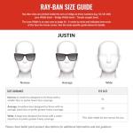 Ray-Ban Justin Polarized Sunglasses, Black/Green 54 mm