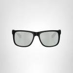 Ray-Ban Justin Polarized Sunglasses, Black/Green 54 mm