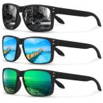 KUGUAOK Polarized Matte Square Sunglasses for Everyone