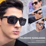 KUGUAOK Polarized Matte Square Sunglasses for Everyone