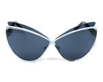 Dior Audacieuse 1 Blue Gold Cat Eye Sunglasses