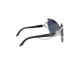 Dior Audacieuse 1 Blue Gold Cat Eye Sunglasses