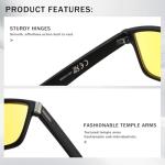 Kimorn Polarized Yellow UV Protection Sunglasses