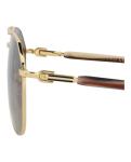 Gucci Aviator Metal Sunglasses