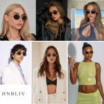 Trendy Gold Oval Sunglasses with UV400 Protection