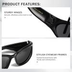 Kimorn Y2K Polarized Wrap Around Sunglasses