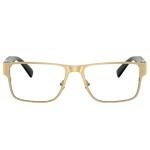 Versace Gold/Black Rectangle Eyeglasses 57mm