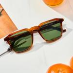 CARFIA Polarized Retro Panto Sunglasses for Men