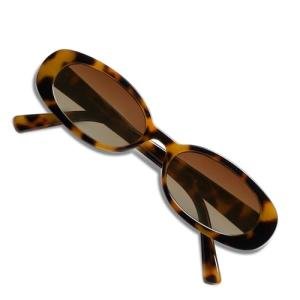VANLINKER Vintage Oval Polarized Tortoise Sunglasses