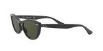 Ray-Ban Nina Cat Eye Sunglasses - Black/G-15 Green