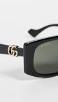 Gucci GG1534S Women's Sunglasses, Black/Grey