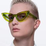 Kuboraum Y3 Cateye Sunglasses in Lime Green