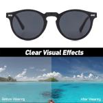 Gleyemor Retro Polarized Sunglasses for Men