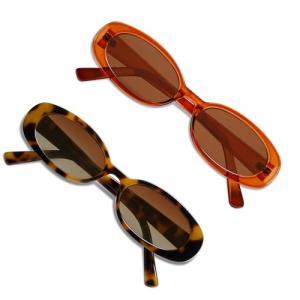 VANLINKER Polarized Retro 90s Oval Sunglasses