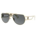 Versace Medusa Gold and Dark Grey Sunglasses