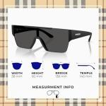 BURBERRY BE4291 Rectangle Shape Nylon Sunglasses with Luxury Eyewear Kit