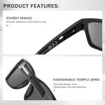 Kimorn UV400 Polarized Sports Sunglasses (Black)