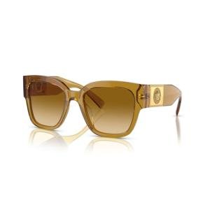 Versace 54MM Transparent Honey Gradient Sunglasses + Kit