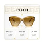 Versace 54MM Transparent Honey Gradient Sunglasses + Kit
