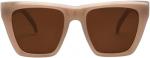 Ava Oversized Cat Eye Sunglasses - Oatmeal Frame