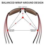 JIM HALO Rimless Sport Sunglasses for Active Lifestyles