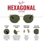 Ray-Ban RB3548N Hexagonal Sunglasses, Copper Gradient