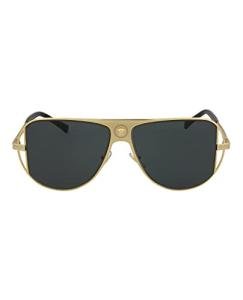 Versace Men's Sunglasses with Gold Frame & Lenses