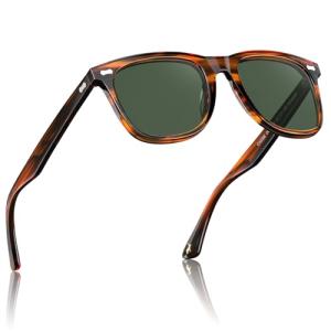 CARFIA Polarized Square Sunglasses for Men