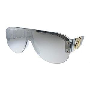 Versace VE 4391 Transparent Grey Shield Sunglasses