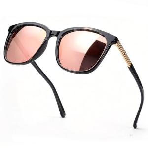 Oversized Mirrored Polarized Sunglasses for Women