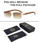 Heptagram Rimless 90s Style Retro Sunglasses