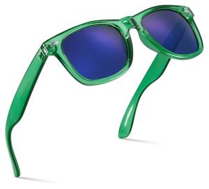 Colorful 80s Neon Mirrored Sunglasses for Everyone