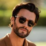 WearMe Pro Men's Polarized Square Sunglasses - Sunset Tortoise