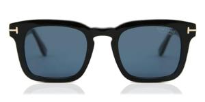 Tom Ford FT0751 Black Square Sunglasses for Men