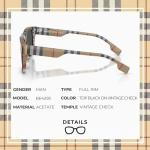 Burberry BE4293 Square Acetate Sunglasses with eSHADES Kit
