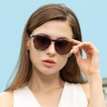 CARFIA Polarized Retro Round Sunglasses for Women