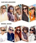 SOJOS Oversized Polarized Cateye Sunglasses for Women