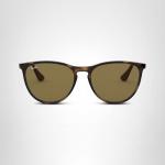 Ray-Ban Girls' Erika Round Sunglasses, Rubber Havana