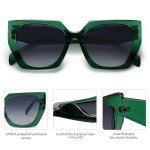 SOJOS Oversized Polarized Cateye Sunglasses for Women