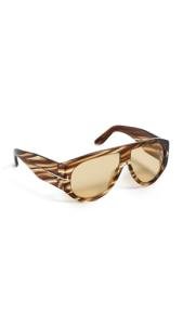 Tom Ford Bronson Striped Brown Men's Sunglasses