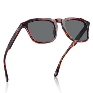 CARFIA Men’s Polarized Retro Panto Sunglasses