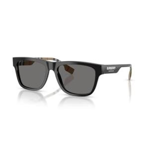 Burberry BE4293 Black Polarized Square Sunglasses Bundle
