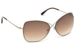 Tom Ford Colette Rose Gold Butterfly Sunglasses