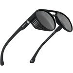 Orion Round Steampunk Sunglasses with UV 400 Protection