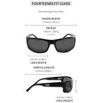Polarized Sport Fourteener Sunglasses - Shiny Black