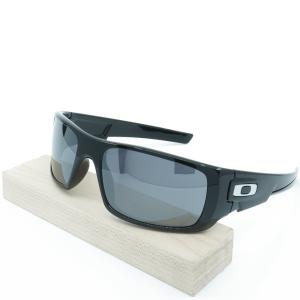 Oakley Crankshaft Rectangular Sunglasses - Black/Black Iridium
