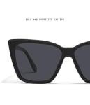 Quay Women's Oversized Polarized Cat Eye Sunglasses