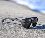 Orion Round Steampunk Sunglasses with UV 400 Protection